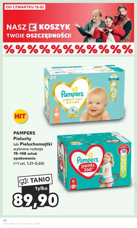 cena pieluch pampers w tesco