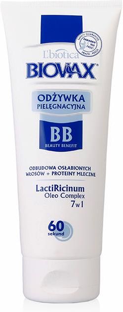 biovax do włosów osłabionych latte bb 60s odżywka ceneo