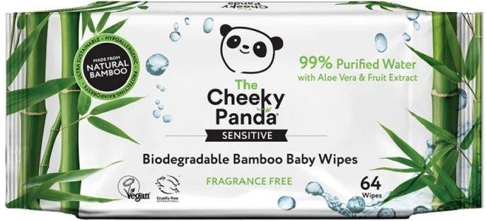 cheeky panda nawilżane bambusowe chusteczki 99 wody