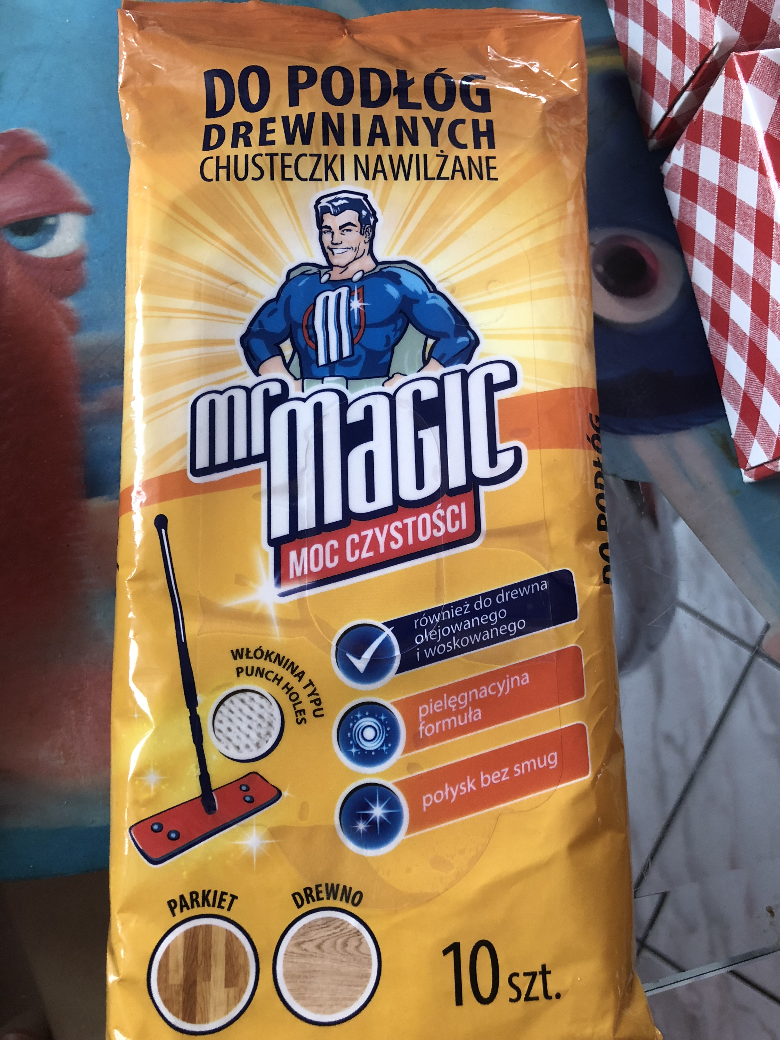 chusteczki nawilżane do podłóg mr magic