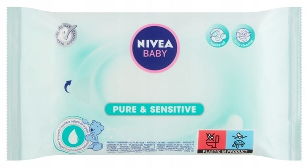 chusteczki nawilżane nivea baby pure sensitive