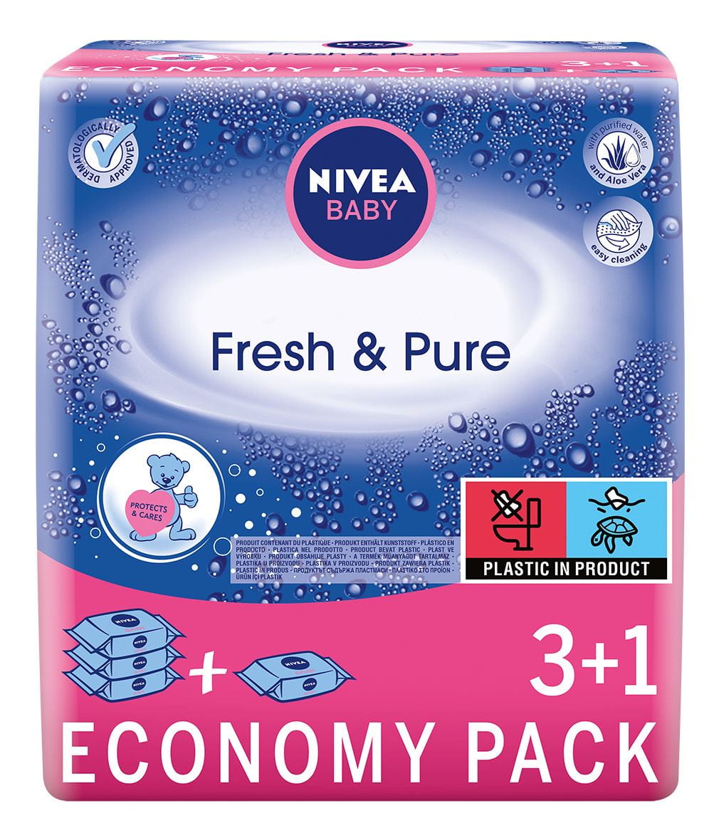 chusteczki nawilżane nivea fresh & pure