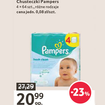 chusteczki pampers 4 pak