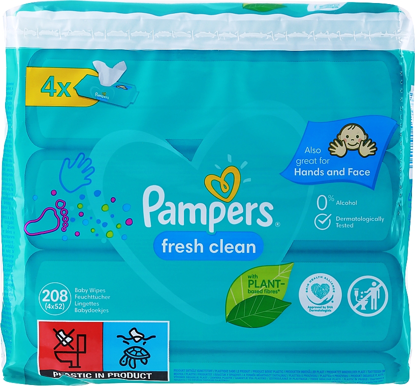 chusteczki pampers fresh clean zamykanie