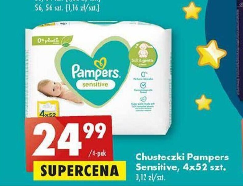 chusteczki pampers sensitive biedronka