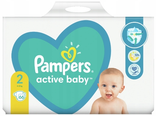 pampers active baby pieluchy rozmiar 2 mini