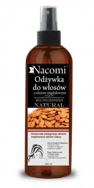 nacomi odżywka do włosów z olejkiem migdałowym w w spray