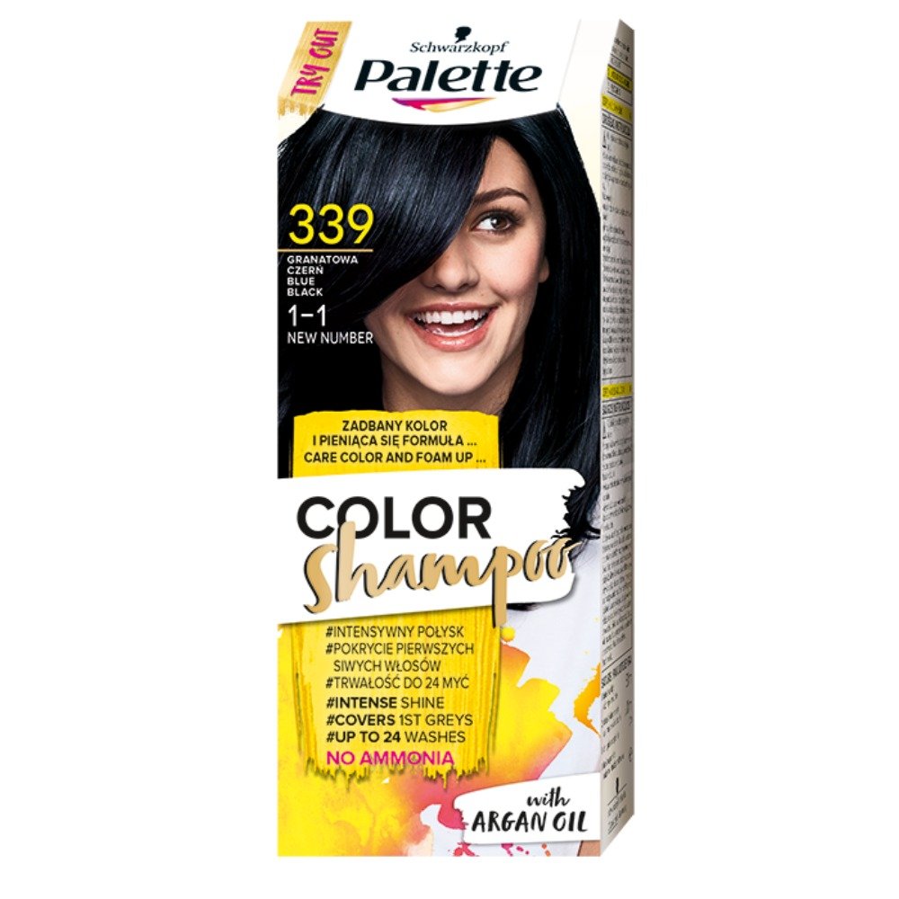 palette color shampoo szampon koloryzujący czarny 113