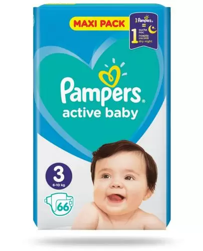 pampers active baby 6-10 kg 58 szt