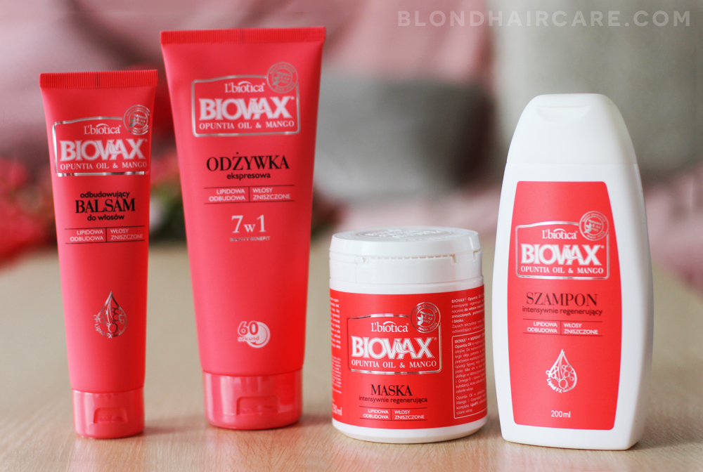 biovax opuntia oil&mango szampon intensywnie regenerujący do włosów zniszczonych