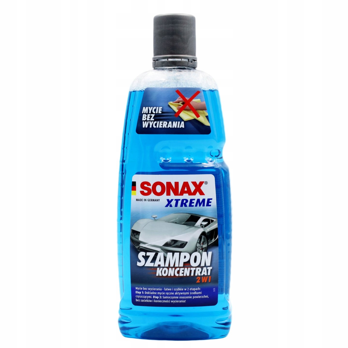 sonax szampon 2w1 koncentrat bez wycierania 1l