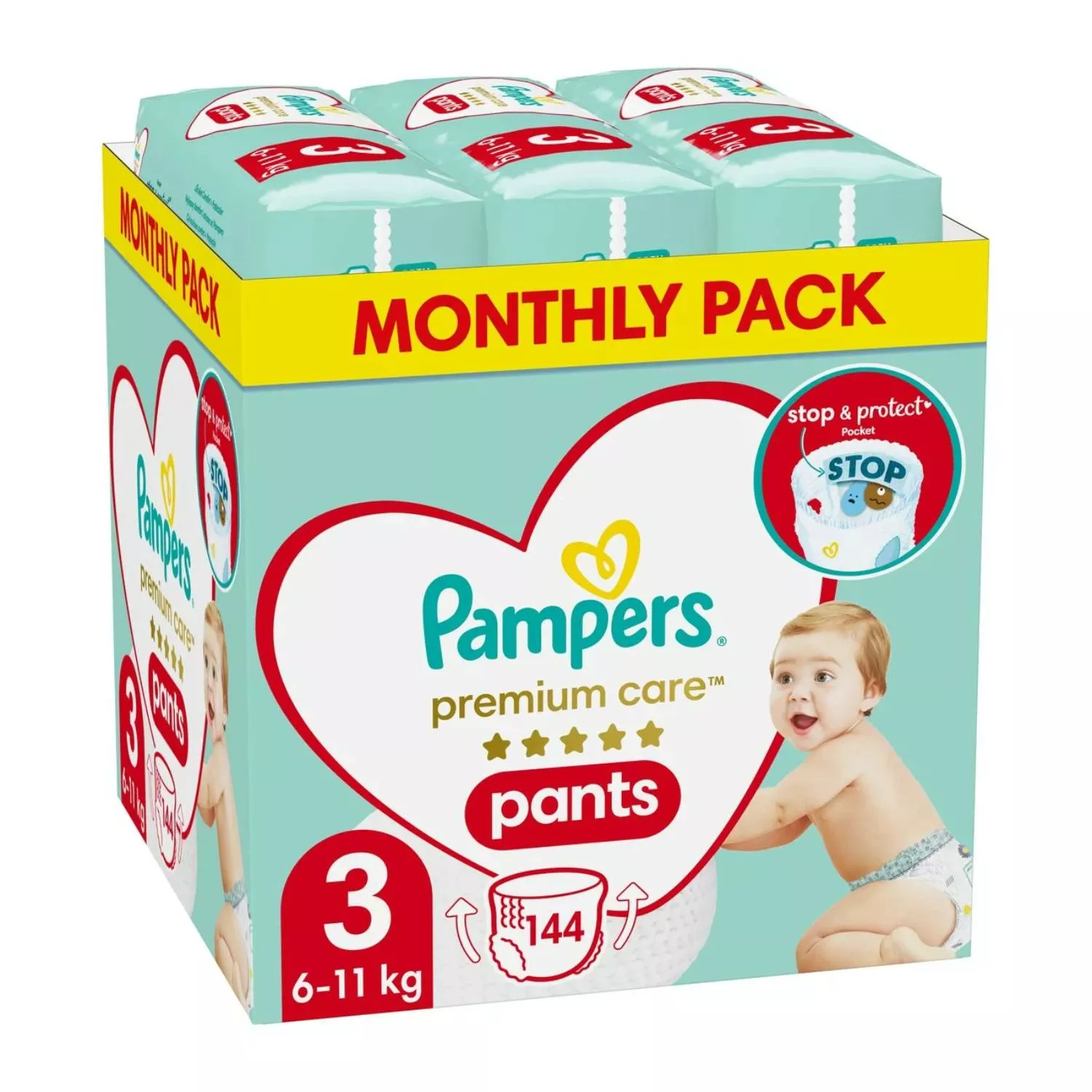 pampers 144sztuki