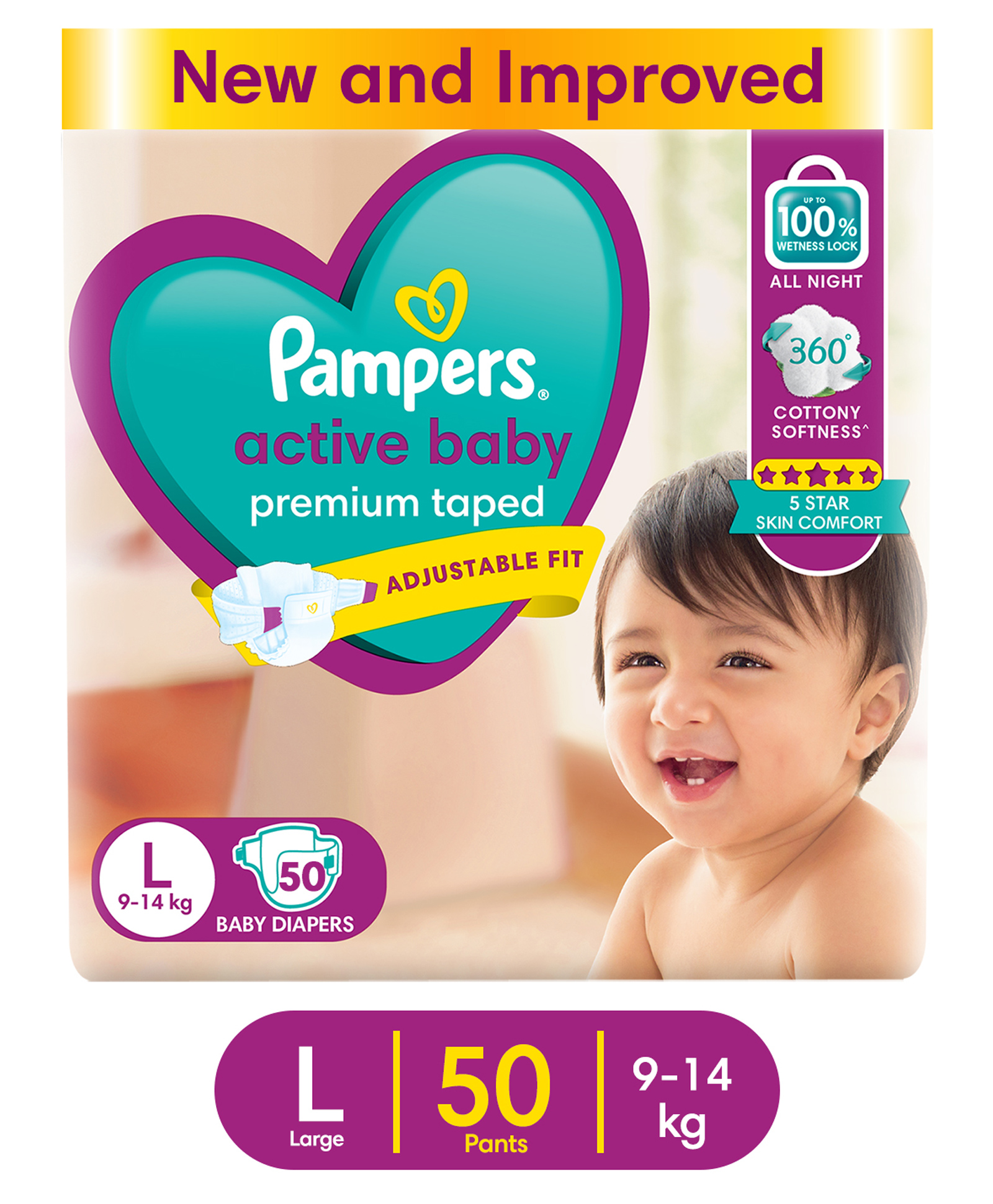 pampers active baby a active fit