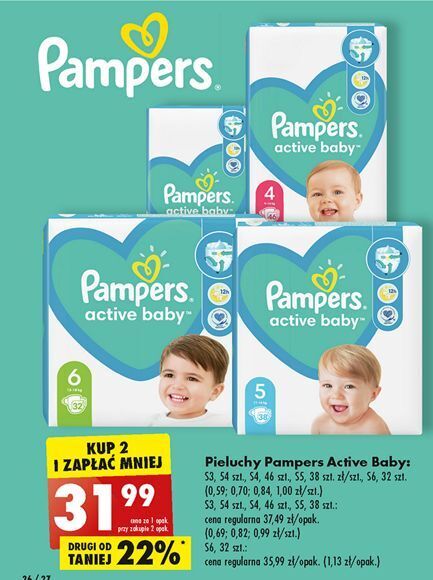 pampers active baby 3 biedronka