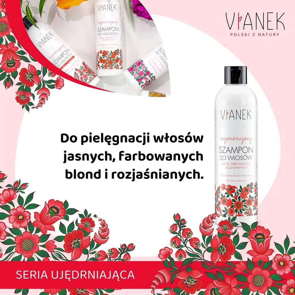 szampon regenerujący do włosów blond vianek