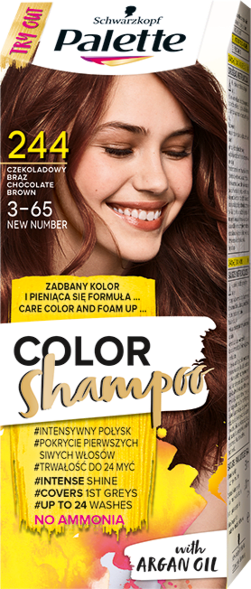 szampon koloryzujący palette średni brąz