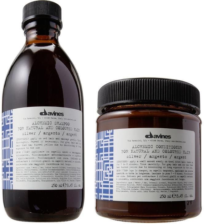 davines alchemic silver szampon do blond i siwych wizaz