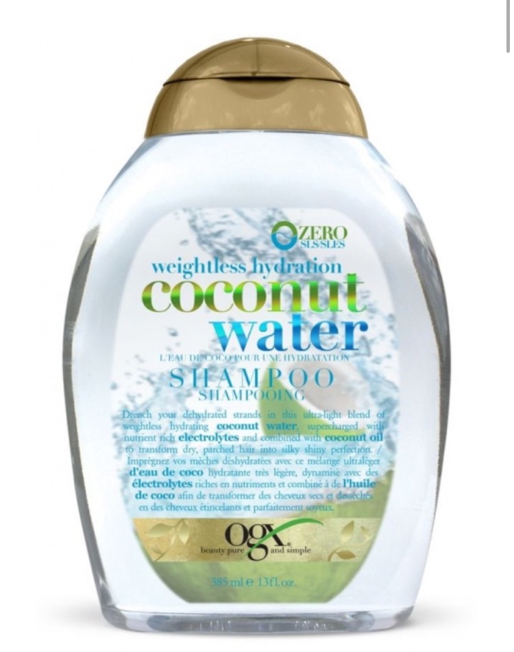 organix olejek nawilżający z wodą kokosową do włosów