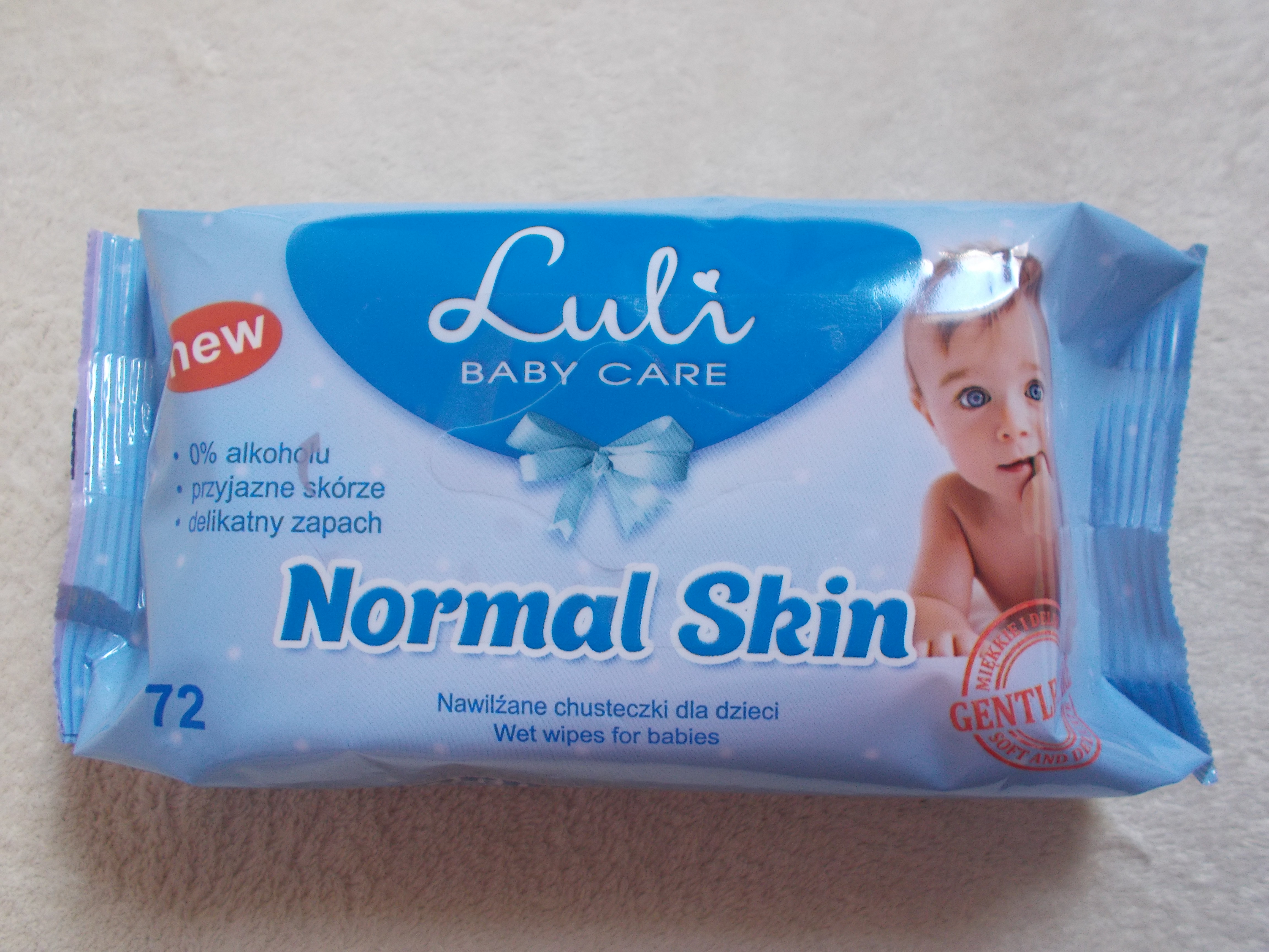 luli chusteczki nawilżane dzieci normal skin