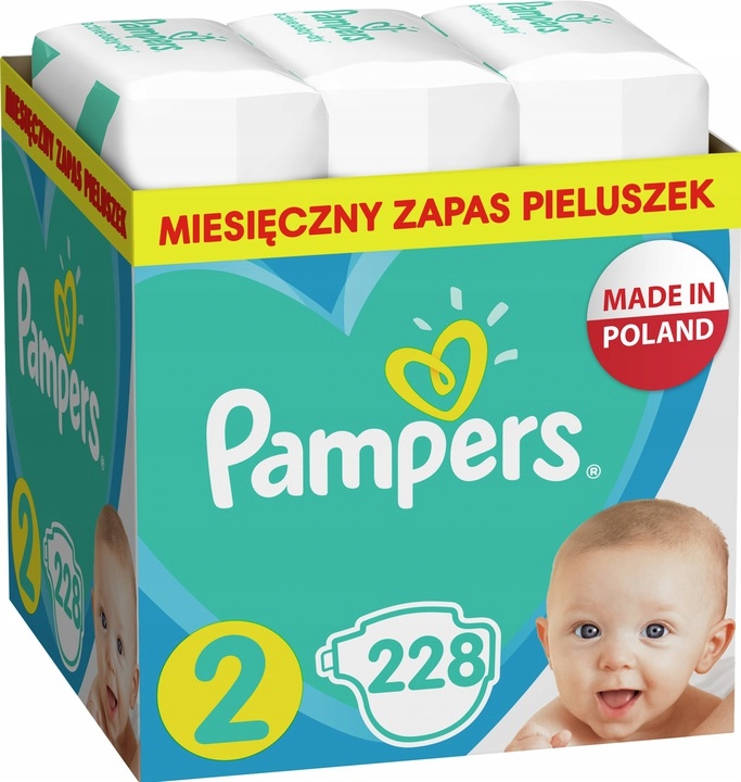 pieluchy pampers active baby-dry 2 mini 228 szt