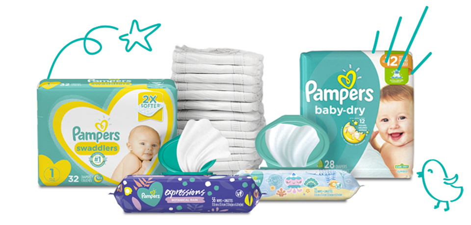 new born pampers transparent