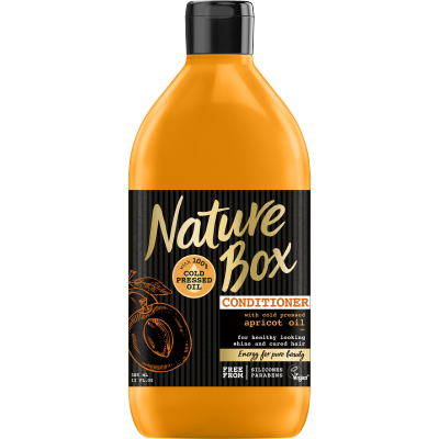 nature box nadający objętości szampon z olejem z moreli