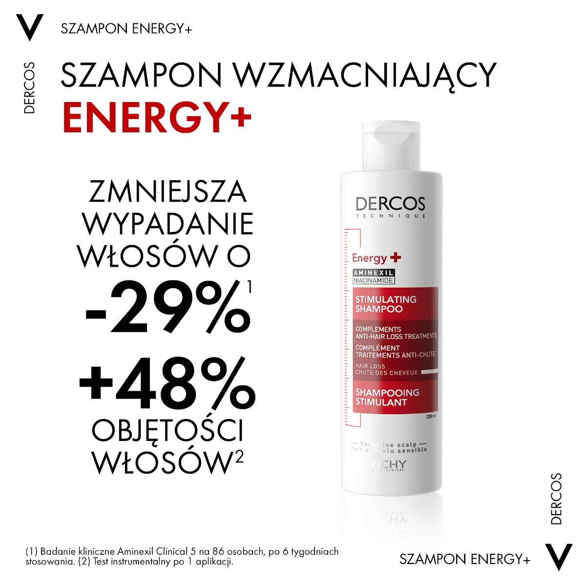 dercos szampon energetyzujący wspierający kurację na wypadanie włosów