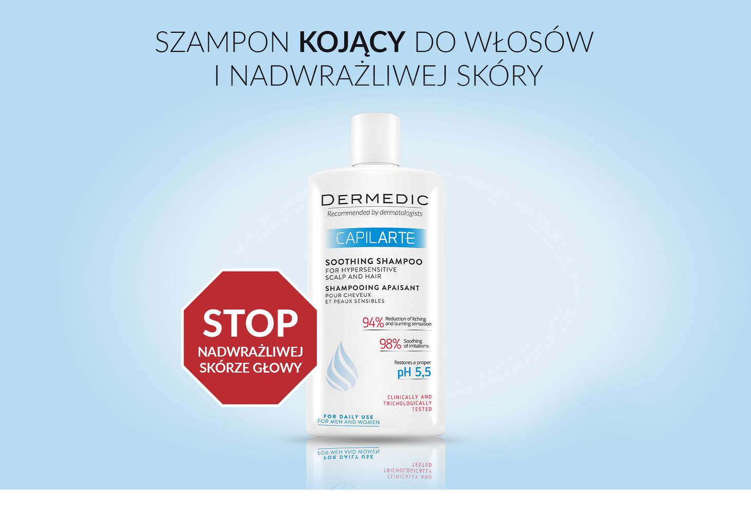 dermedic capilarte szampon kojący do włosów i nadwrażliwej