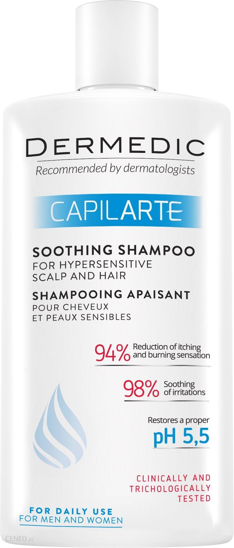 dermedic capilarte szampon kojący do włosów i nadwrażliwej skóry