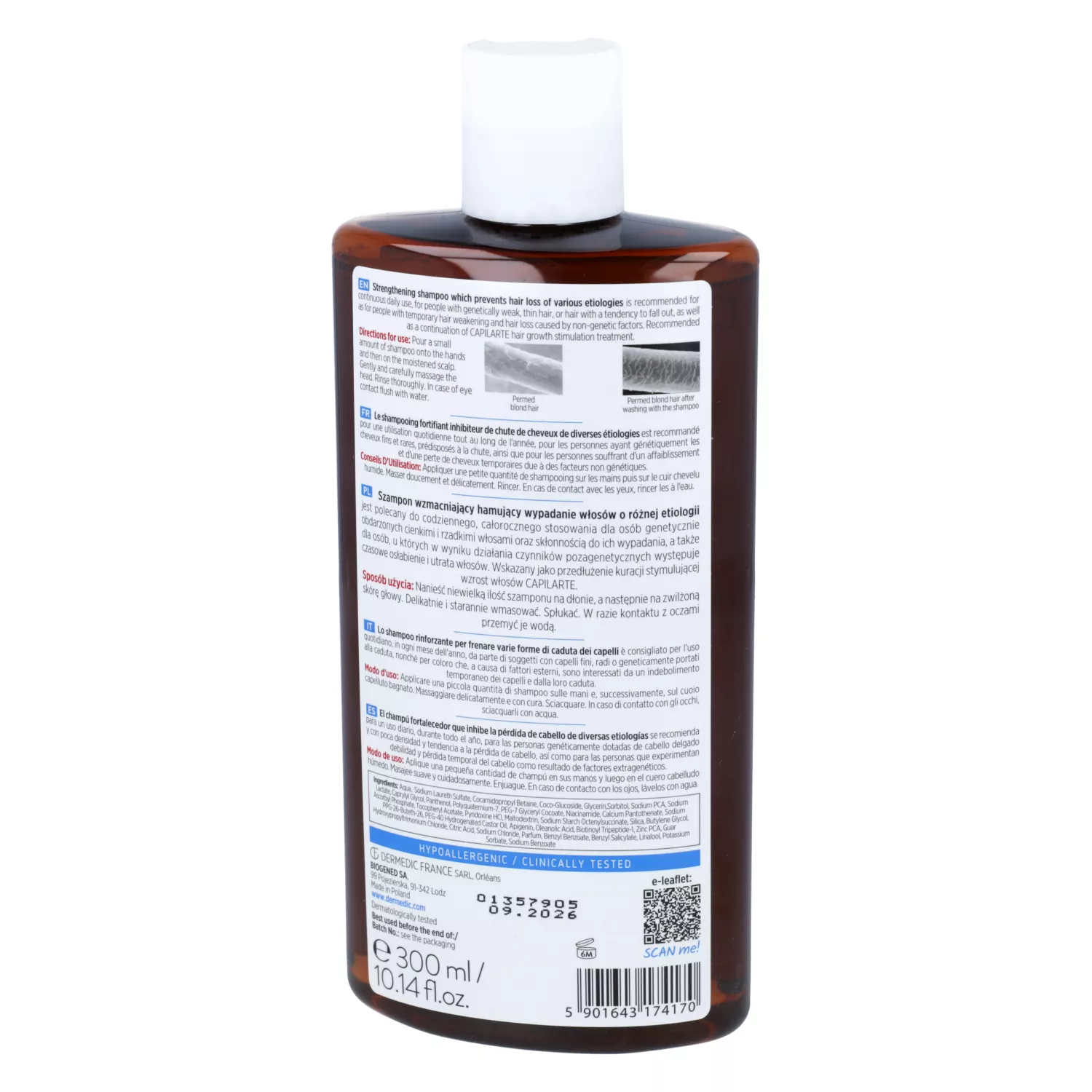 dermedic capilarte szampon przeciw wypadaniu wlosow ooinie