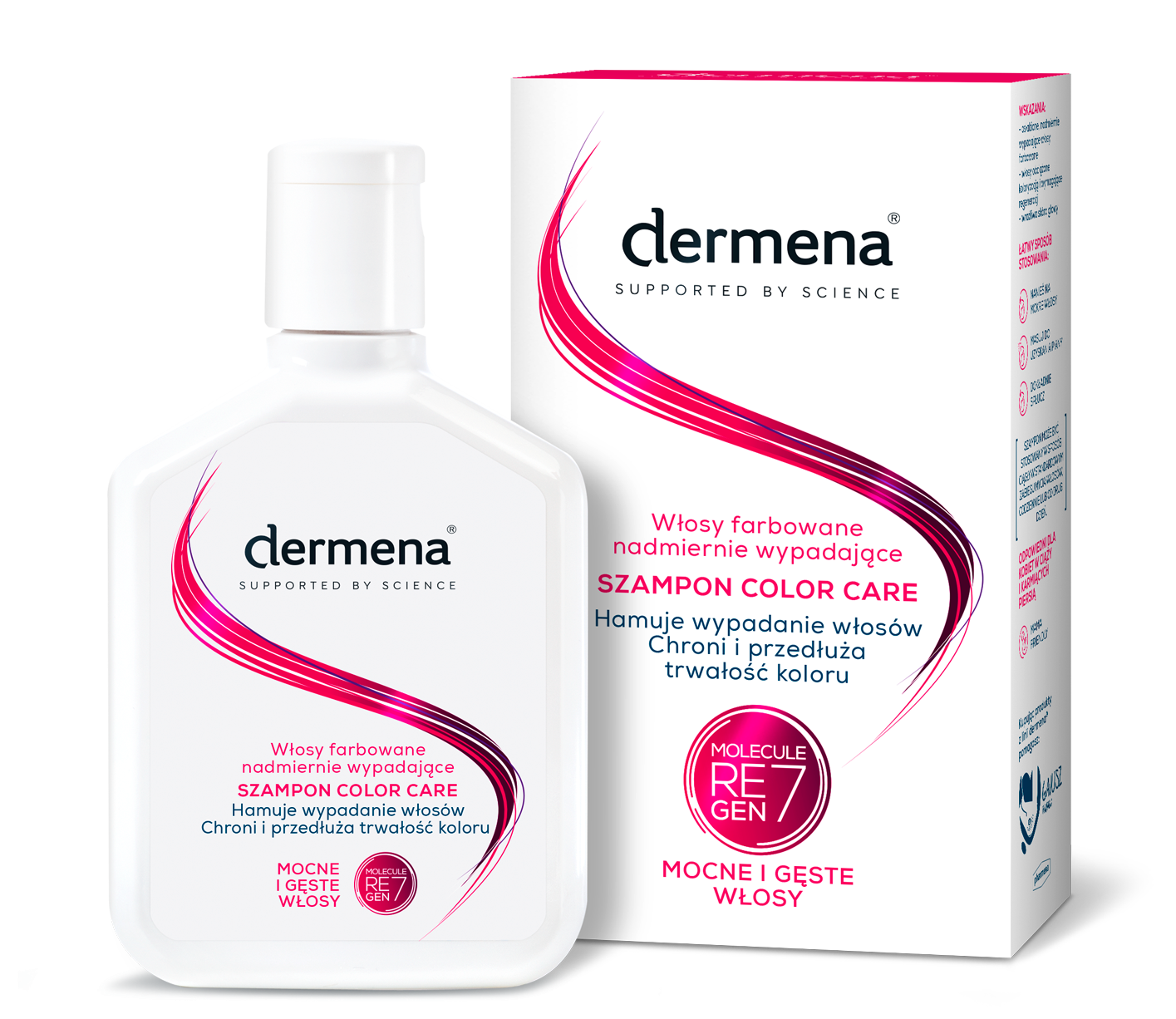 dermena color care szampon przeciw wypadaniu włosy zniszczone farbowaniem