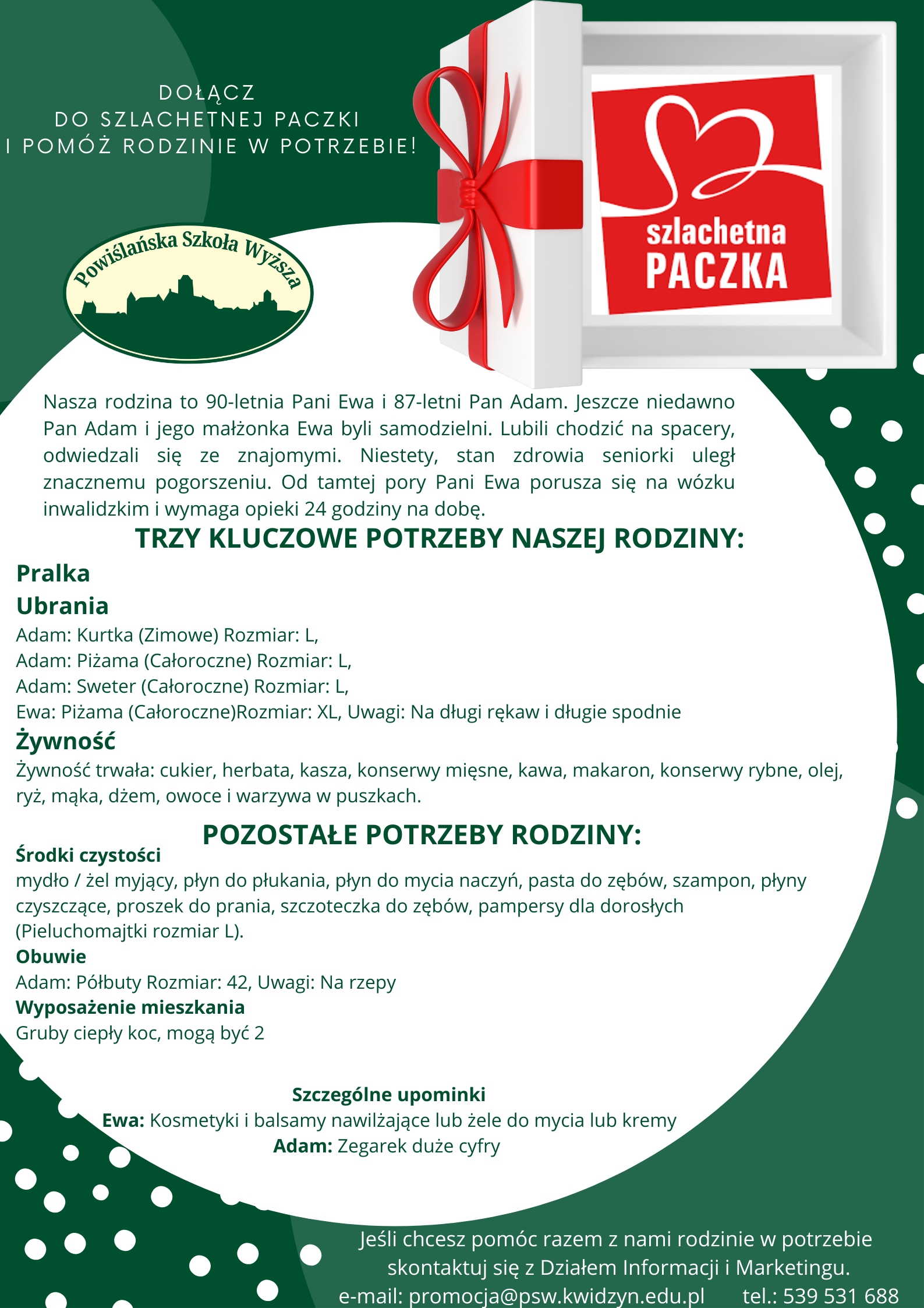 szlachetna paczka pieluchomajtki