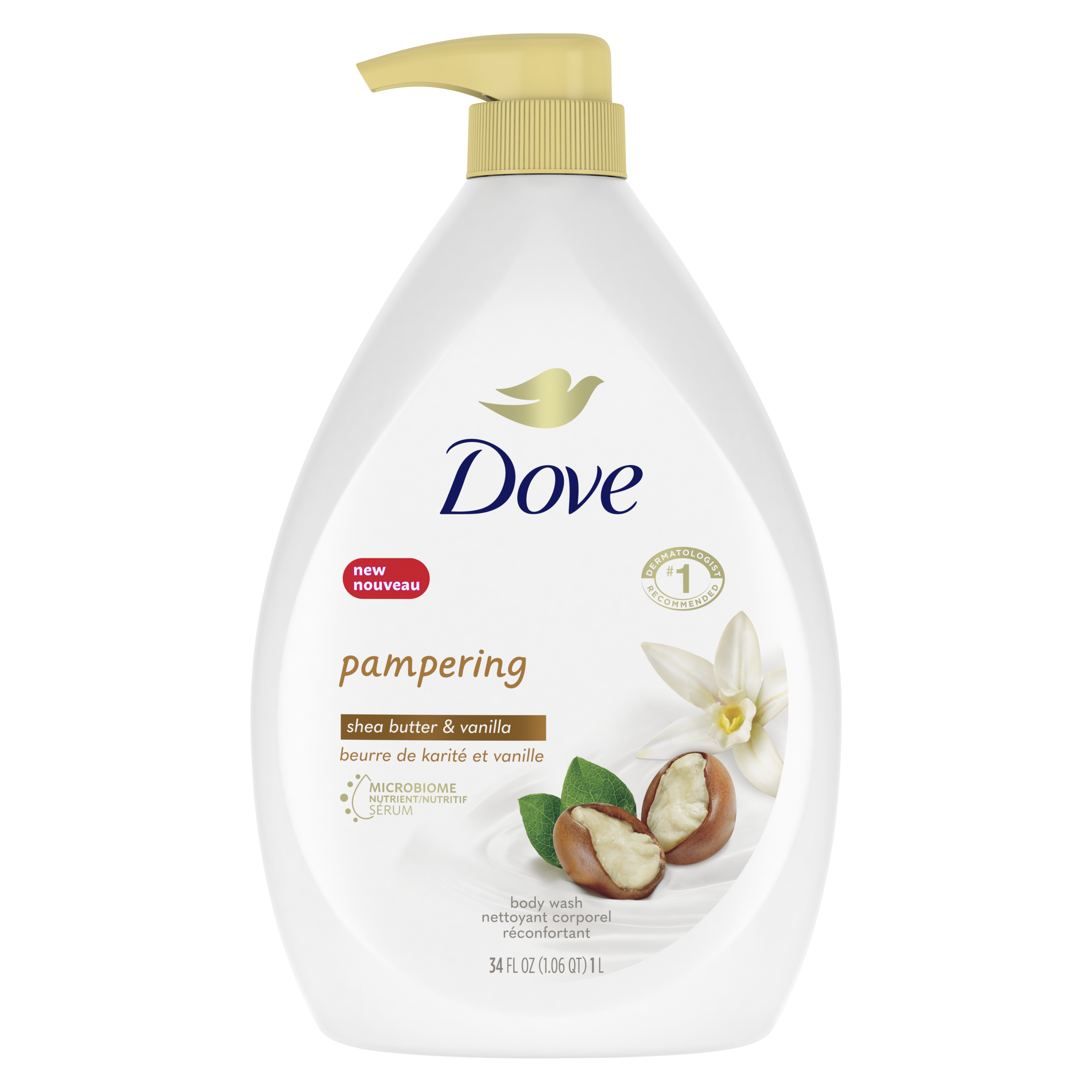 dove purely pampering nourishing shower gel-shea butter with warm vanilla