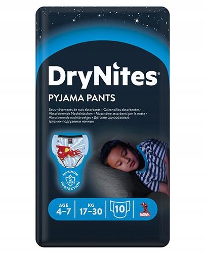 dry nites huggies dla chłopca 7 lat opinie