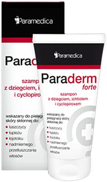 paraderm szampon z dziegciem ulotka