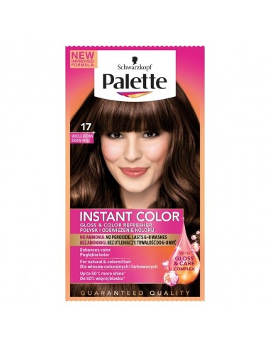 palette instant color szampon koloryzujący nr 17 średni brąz