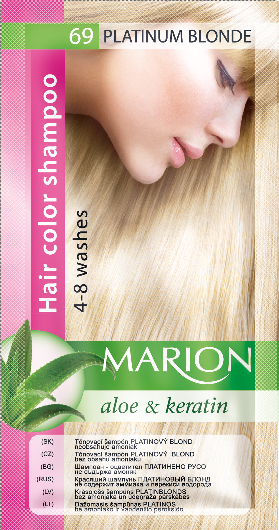 szampon koloryzujący marion color shampoo 79 ash blonde