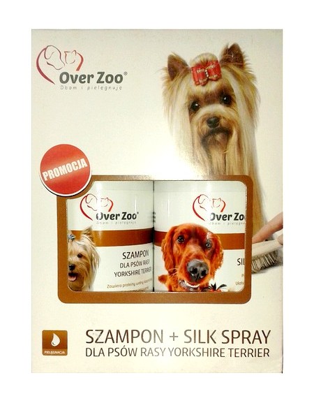 over zoo szampon dla psów rasy yorkshire terrier silk spray