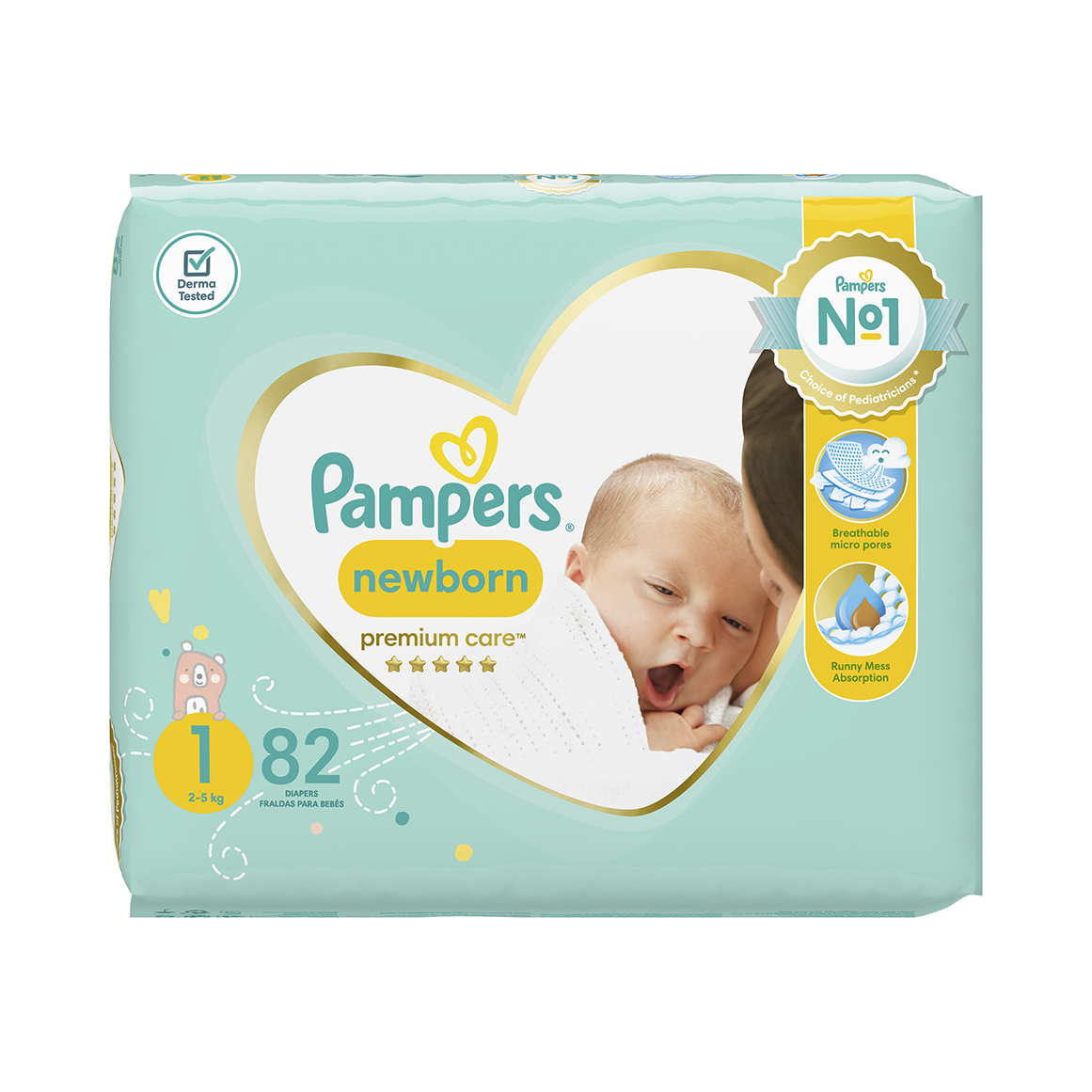 pampers premium care 1 x88 szt