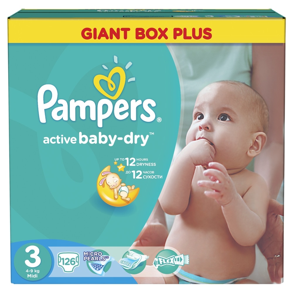 giant box pampers 3 126