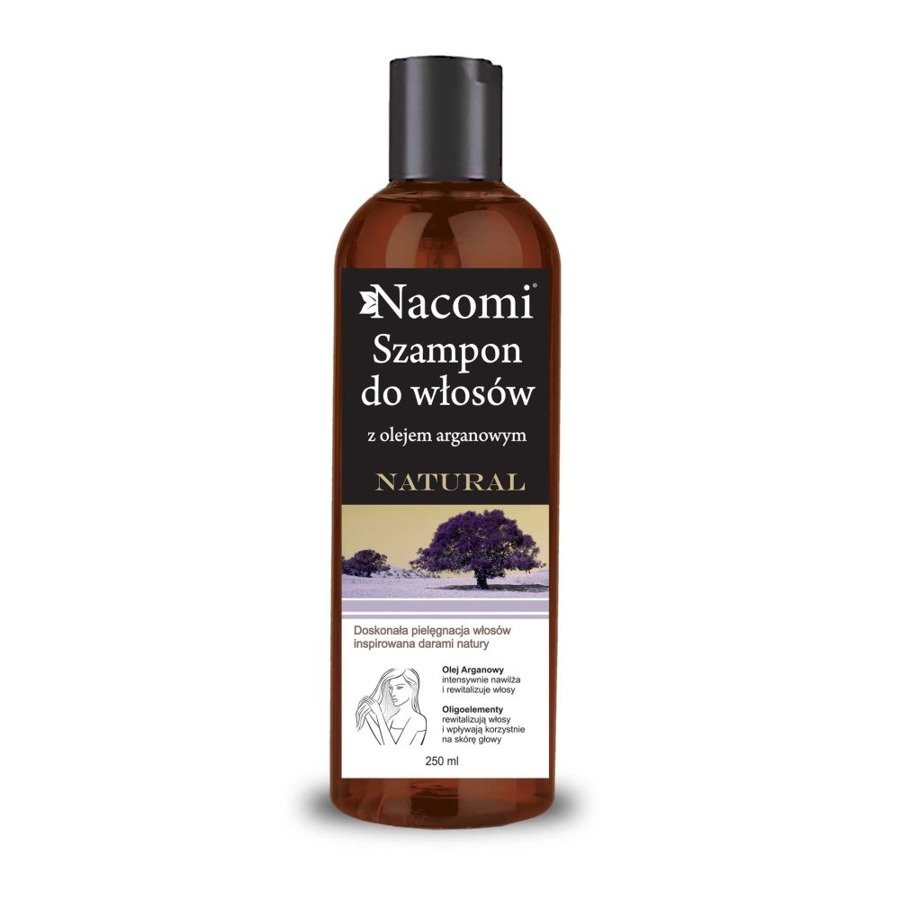 nacomi natural szampon z olejem arganowym