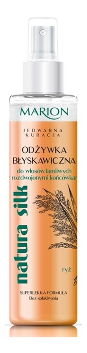 marion natura silk błyskawiczna odżywka do włosów łamliwych sklad