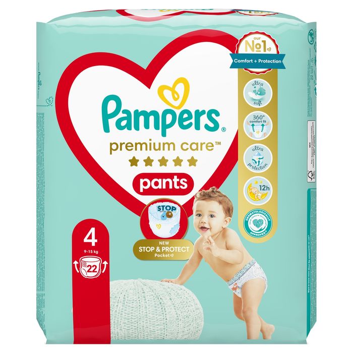 pampers premium care pants 4 22 sztuk