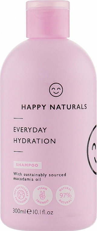 happy naturals macadamia oil moisturising shampoo nawilżający szampon