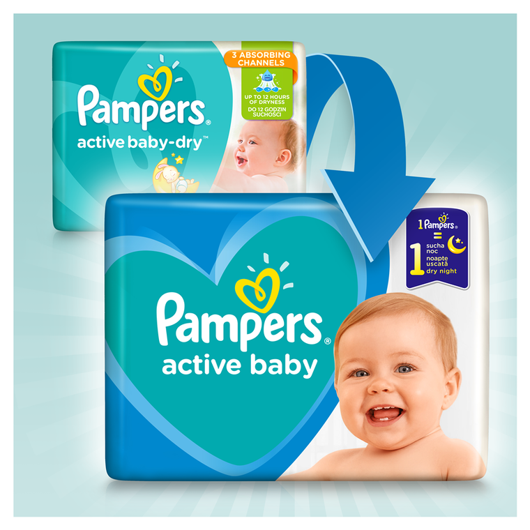 pampers active baby 3 100 szt