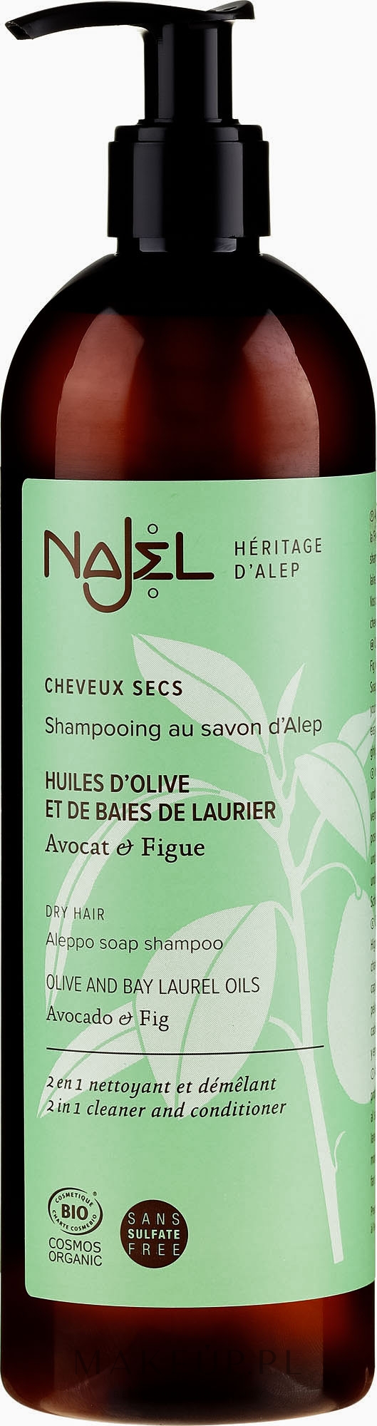 szampon z olejkiem laurowym i z oliwek aleppo
