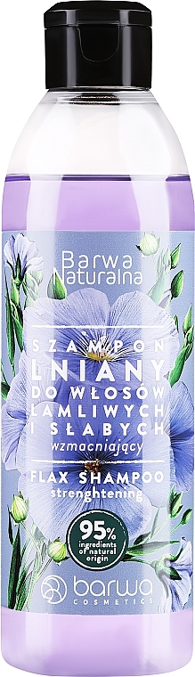 barwa naturalna szampon lniany z kompleksem witamin 300 ml