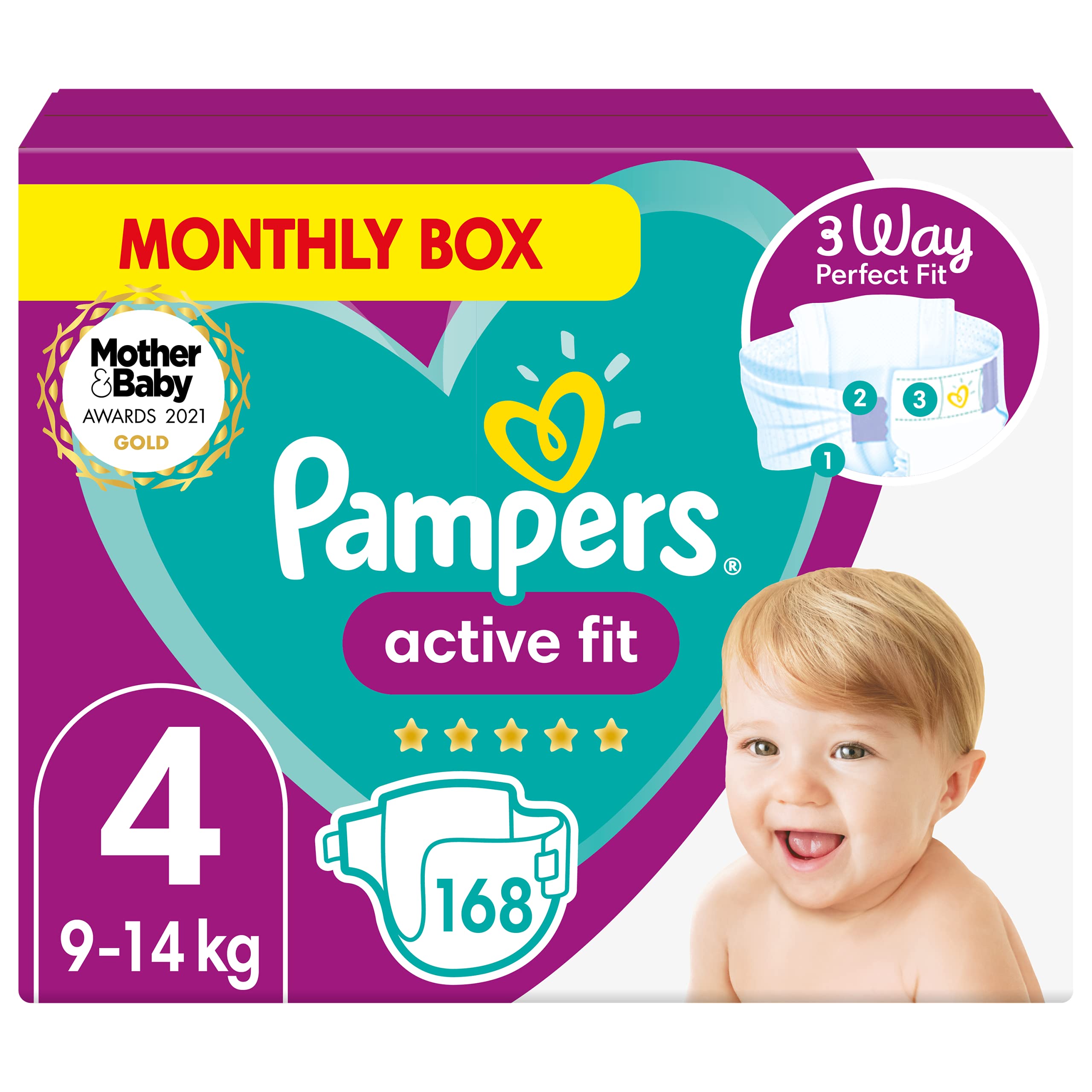 pampers active fit size 4