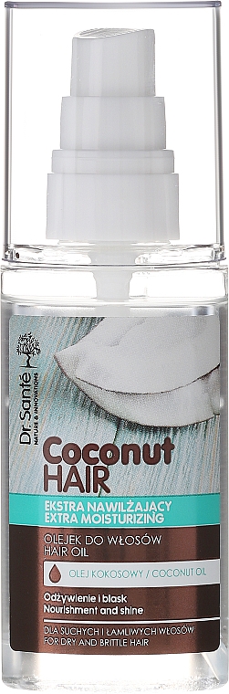 ekstranawilżający olejek do włosów dr sante coconut hair