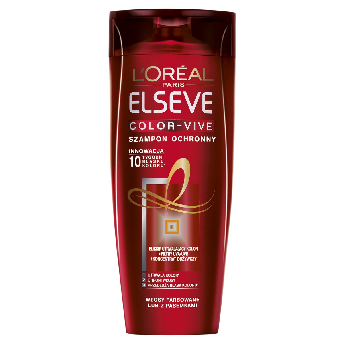 elseve loreal szampon 3w1 włosy farbowane